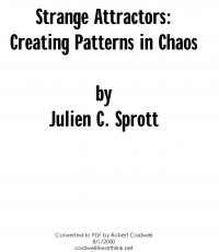Strange Attractors Creating Patterns in chaos