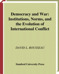 Democracy and war  institutions, norms...