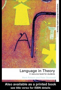 Language in theory a resource book for ...